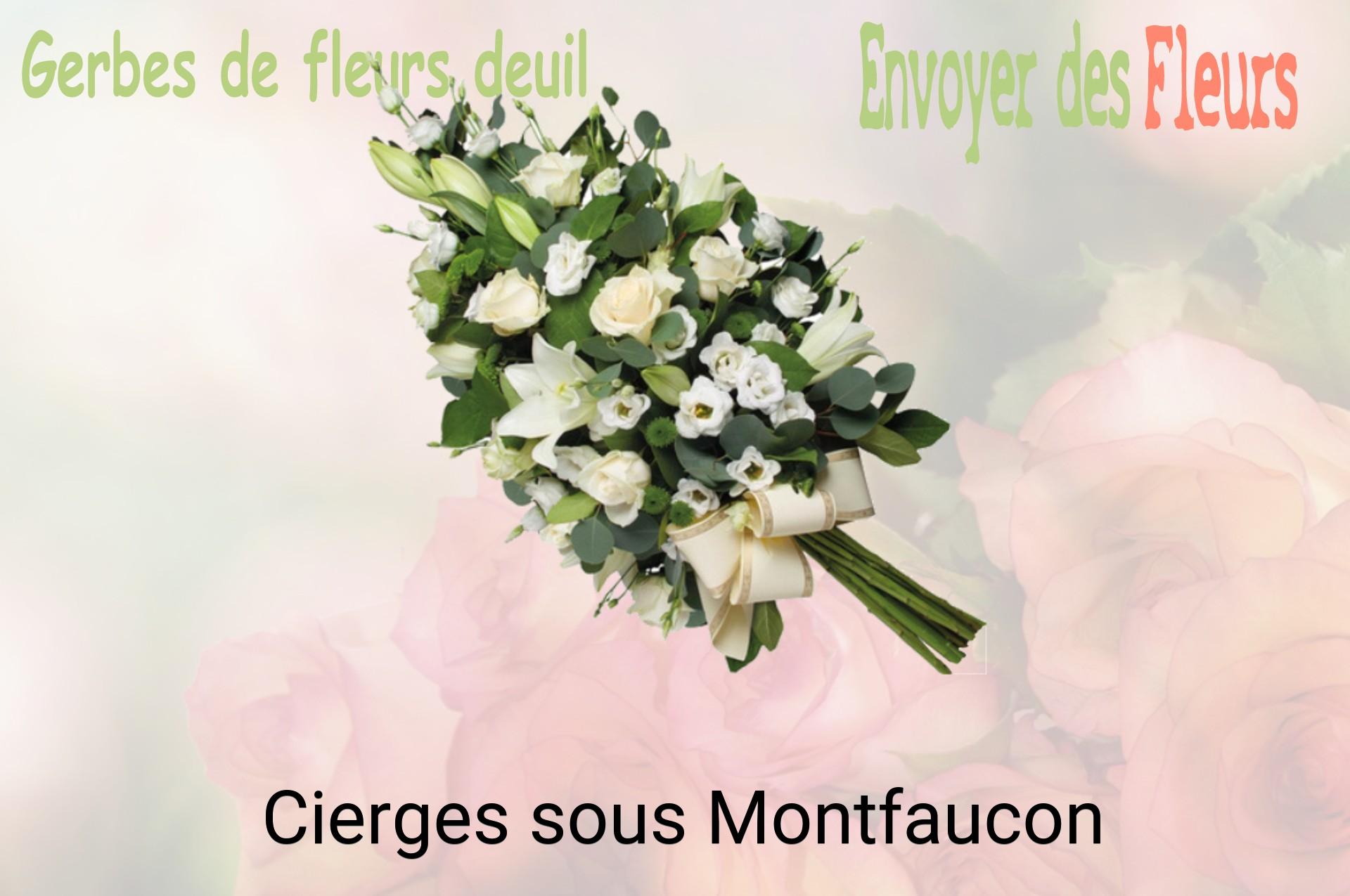 Gerbe de fleurs de deuil livrée à Cierges-sous-Montfaucon